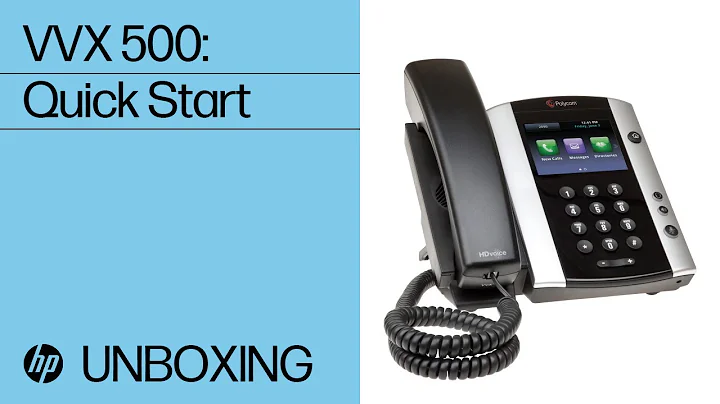 Poly VVX 500: Quick Start | HP Support