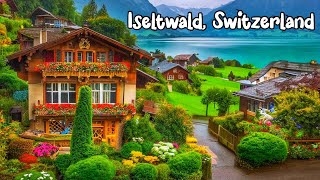 Iseltwald, Switzerland, walking tour 4K - The hidden Swiss gem on the lake Brienz