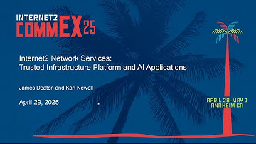 Internet2 Network Services Trusted Infrastructure Platform and AI Applications