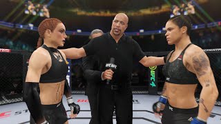 Amanda Nunes vs. Becky Lynch - EA Sports UFC 4 - Epic Girl Fight 