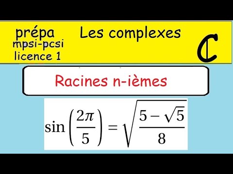 Prépa-Les complexes-Racines 5-ième