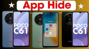 poco c61 me app hide kaise kare | how to hide apps in poco c61 | poco c61 app hide setting