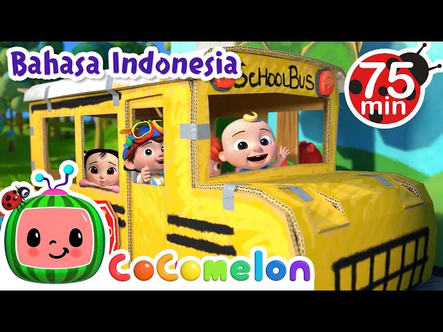 Roda Di Bus - Versi Ceria | CoComelon Bahasa Indonesia - Lagu Anak Anak class=