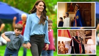 Princess Kate Seen Sweetly Skipping With Charlotte and Louis In Candid Moment