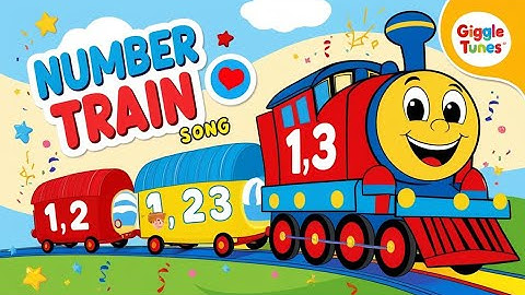 Number Train Song 🚂 | Learn Numbers 1 to 10 for Kids | Fun Counting Video!