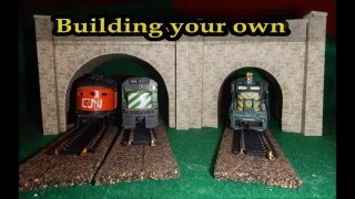 Ho Scale Model Train Set 4 Different Types Of Tunnel Portals