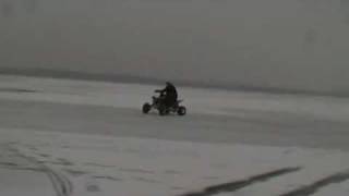 Yamaha Blaster Suzuki 450 Quadracer On Ice Gopro Helmcam Snowcam