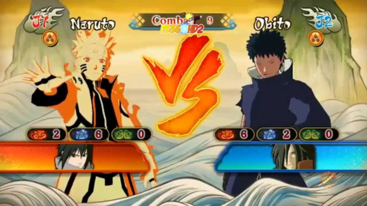 Naruto Shippuden Ultimate Ninja Storm Revolution - Obito vs Naruto Gameplay - YouTube