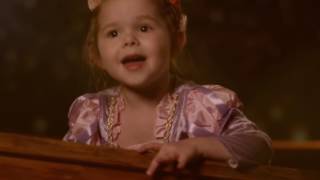 3 Year Old Claire Ryann and Dad sing 'I See the Light' from disney movie Tangled