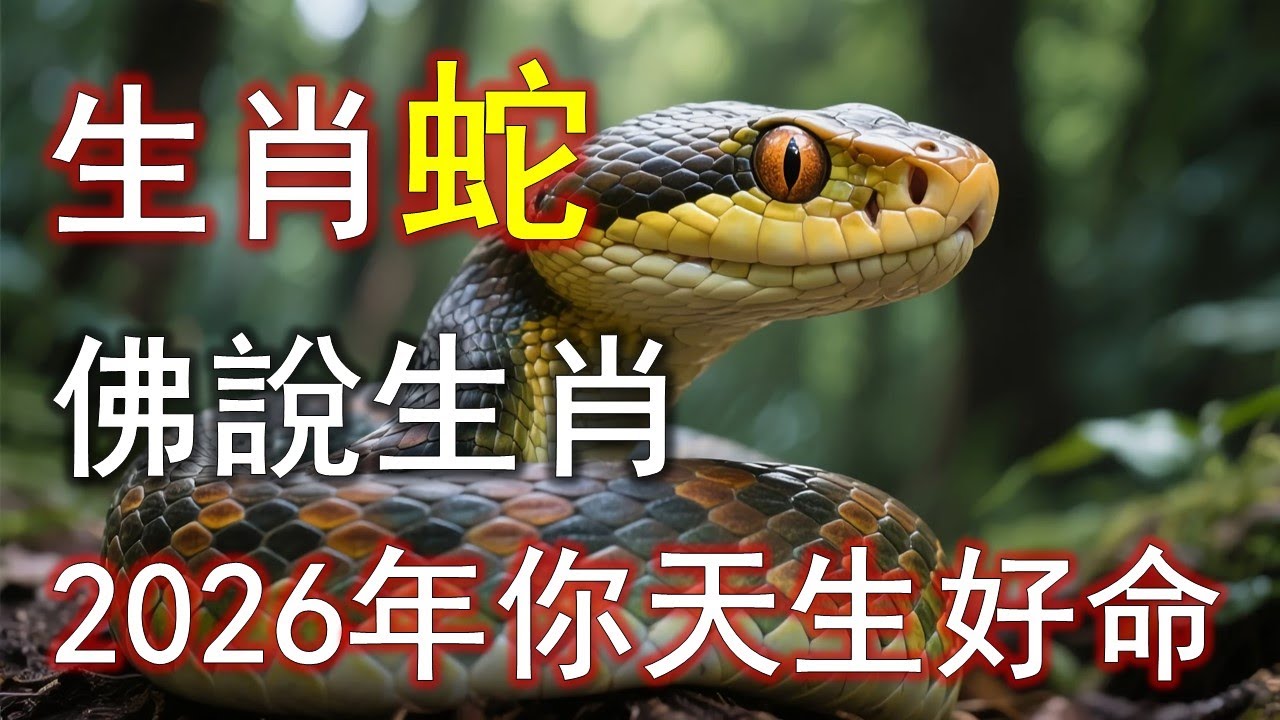 屬蛇人，2026年你天生好命。#生肖蛇#屬蛇#1953 蛇#1965 蛇#1977 蛇