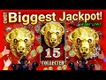 ⚠️Omg! Biggest Jackpot Again !! all 15 Buffalo Gold Heads on Buffalo Gold Collection Slot