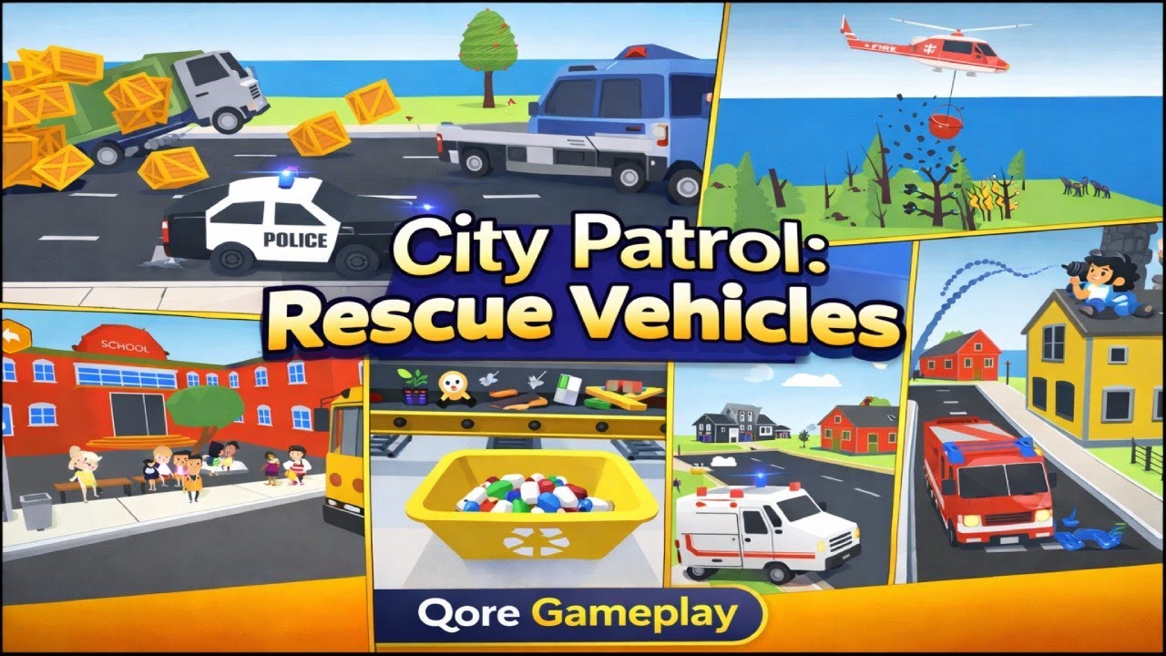 City Patrol: Rescue Vehicles | Police, Fire Truck & Ambulance Gameplay (Android/iOS)