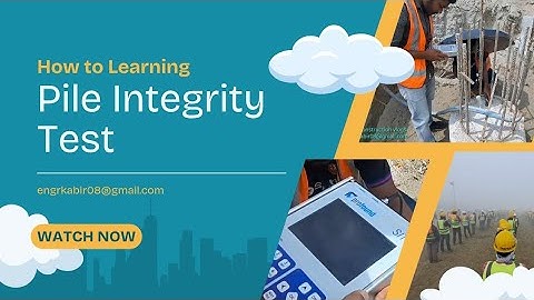 Pile integrity test | Real construction vlogs| PIT | Pile length test