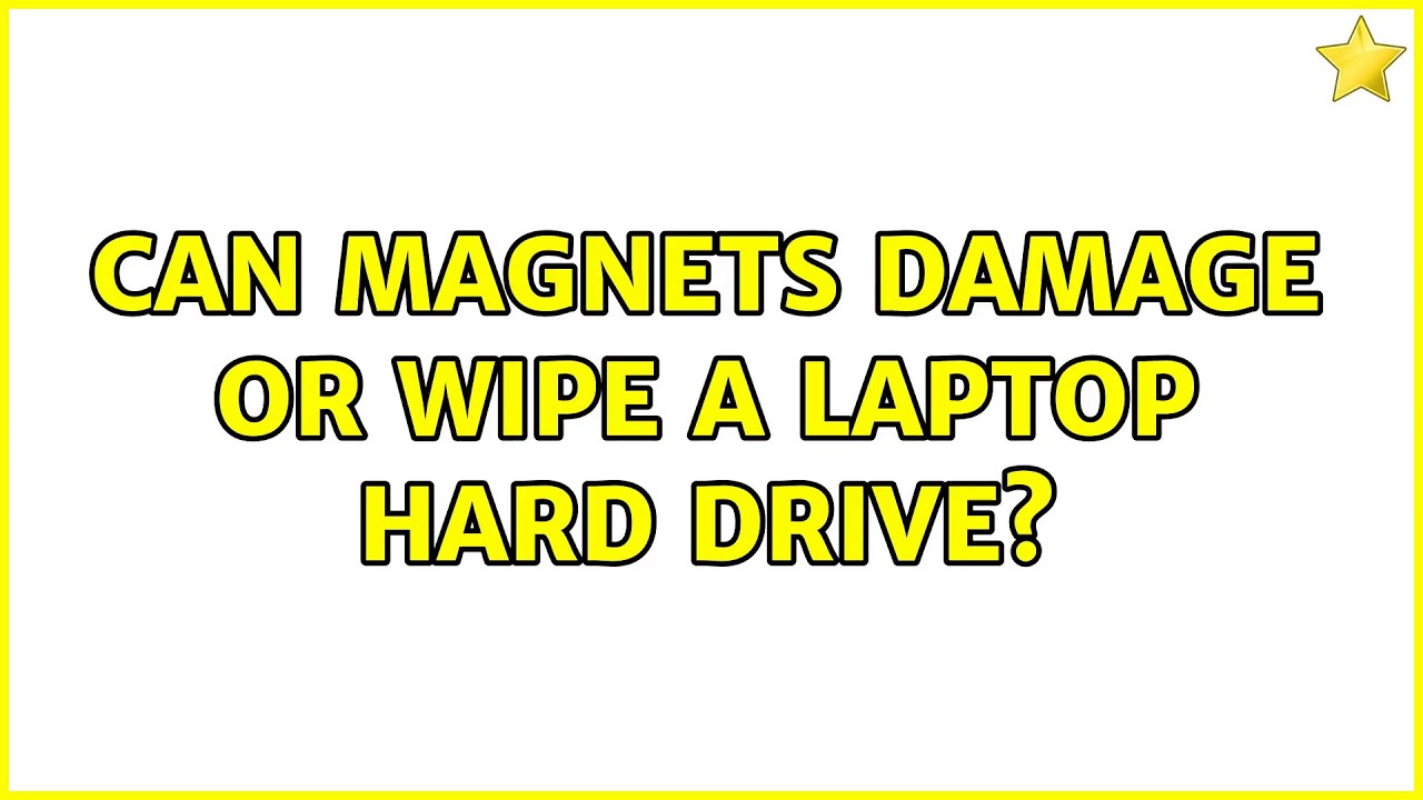 Can damage or wipe a laptop hard drive? (4 Solutions!!) YouTube
