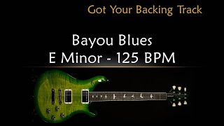 Video thumbnail of "Backing Track - Bayou Blues in E Minor"