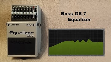 visualized how Boss GE-7 Equalizer works