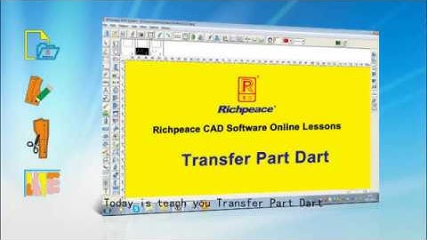 Richpeace CAD Software Online Lessons  Tip of the day  Transfer Part Dart (V9)