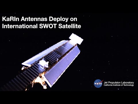 KaRIn Antennas Deploy on International SWOT Satellite