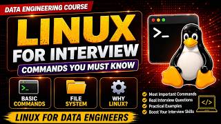 Linux for Data Engineers | Essential Linux Commands for Big Data & Hadoop | Interview Preparation