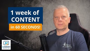 Generate a Week of Social Media Content in 60 Seconds | AI Marketing Prompt