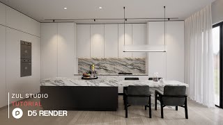 D5 Render realistic interior rendering tutorial | Pantry 188