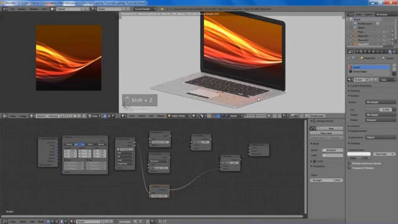 Blender Tutorial Creating a Laptop YouTube