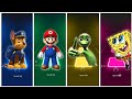 Chase 🆚️ Mario 🆚️ Alien 🆚️ Spongebob 😳😬 Who is win❔️🏅