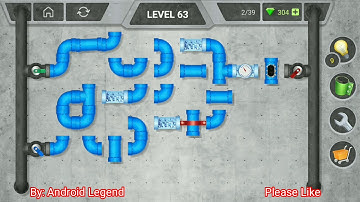 Pipeline Extra Level 63 All 3 stars By Pixign, Android Solution