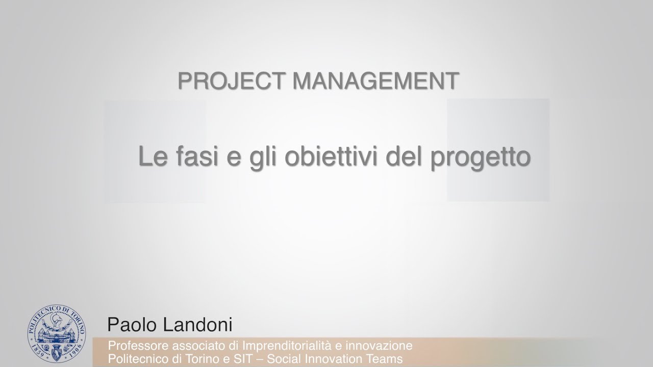 Landoni - 08 - Le fasi e gli obiettivi del progetto
