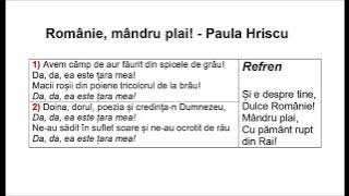 Românie, mândru plai! -  Paula Hriscu