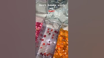 Sort beads w/ me! PT.19! | @Anyonebutme3 only on yt! | #beads #sorting #organization #fyp #shorts