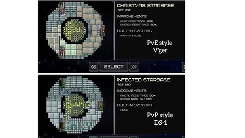 Event Horizon Frontier: Blueprint of Xmas starbase and infected starbase
