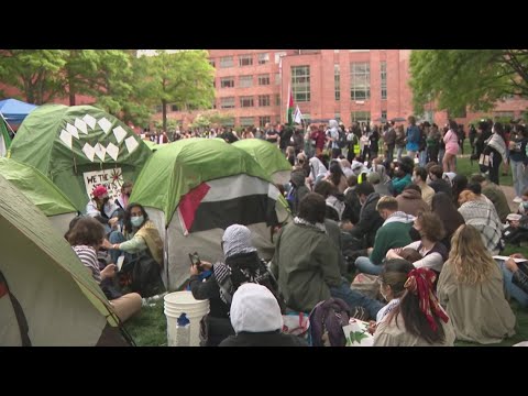 Encampment protest hits George Washington University campus