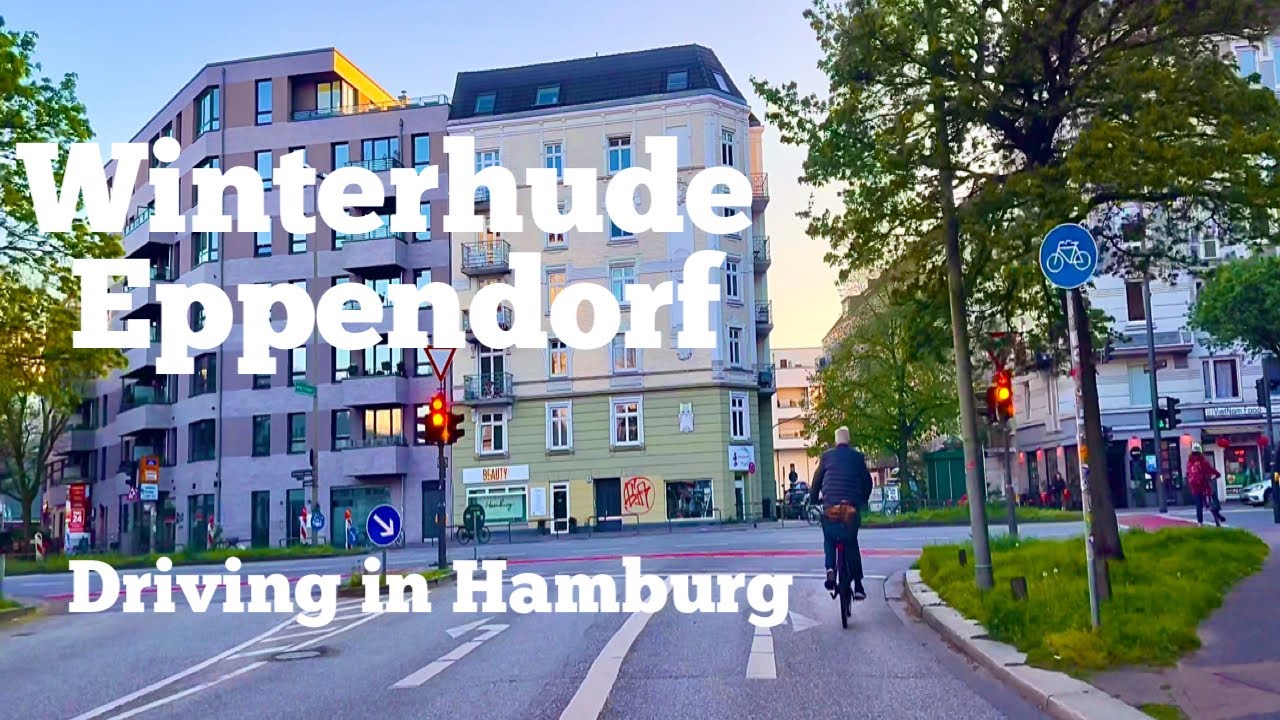 Driving in Hamburg *[Winterhude ➡️ Eppendorf]**[4K]*