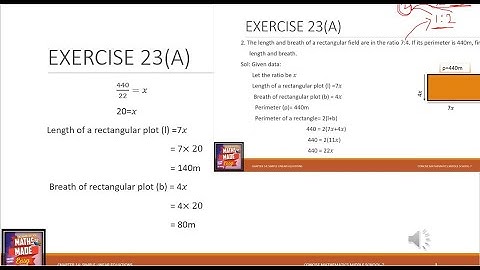 How to FIND LENGHT & BREATH of a RECTANGLE|| PERIMETER OF A RECTANGLE||MENSURATION ||MATHS MADE EASY