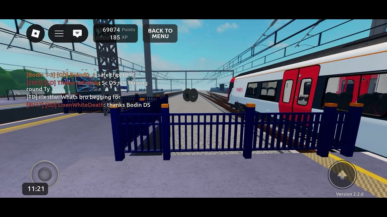 Trainspotting at St Helens bridge on 2th January Roblox SCR V2.2.6