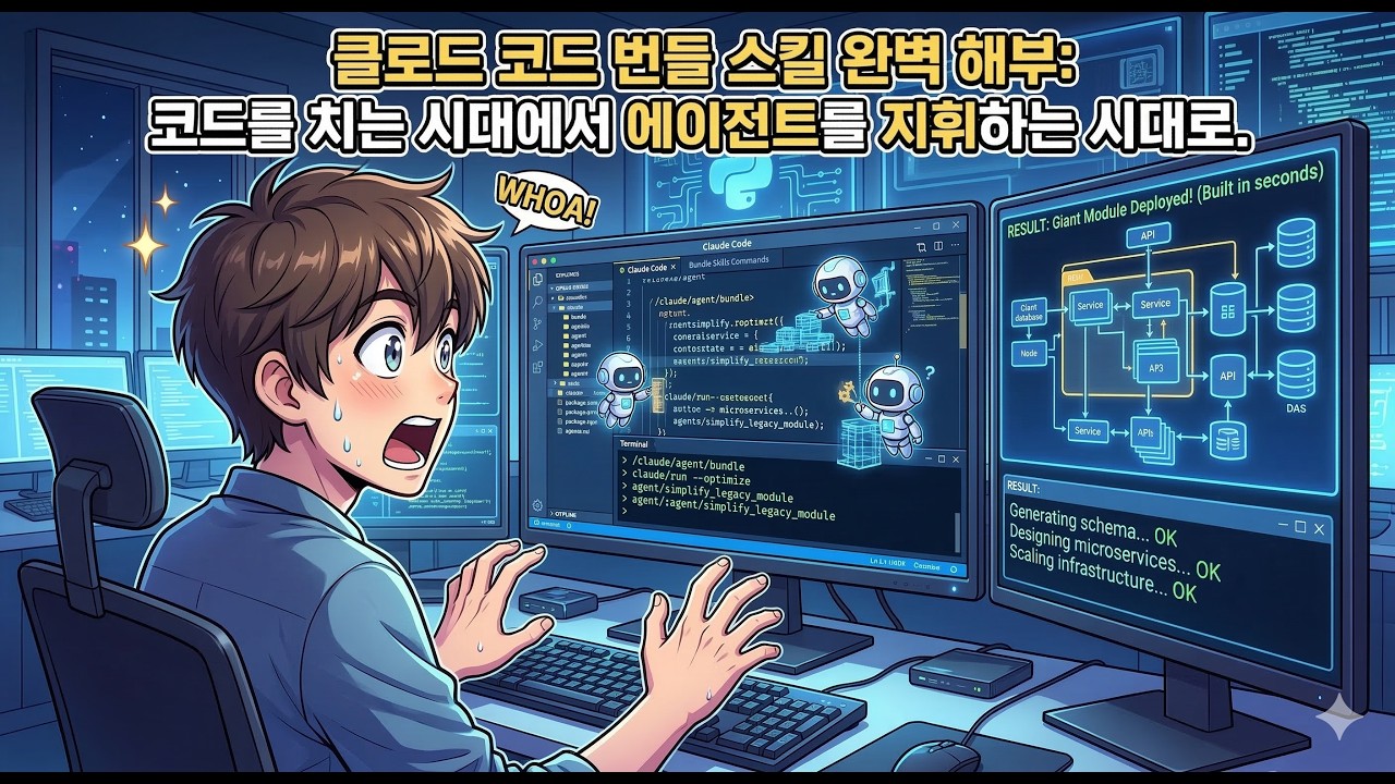 클로드 코드 번들 스킬 완벽 해부: 코드를 치는 시대에서 에이전트를 지휘하는 시대로