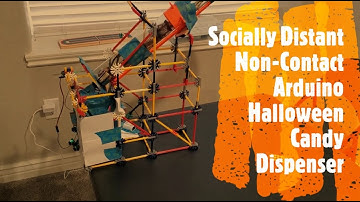 Socially Distant Non-Contact Arduino Halloween Candy Dispenser