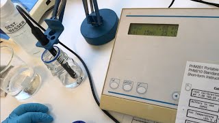 pH meter Calibration and pH measurement of a solution.