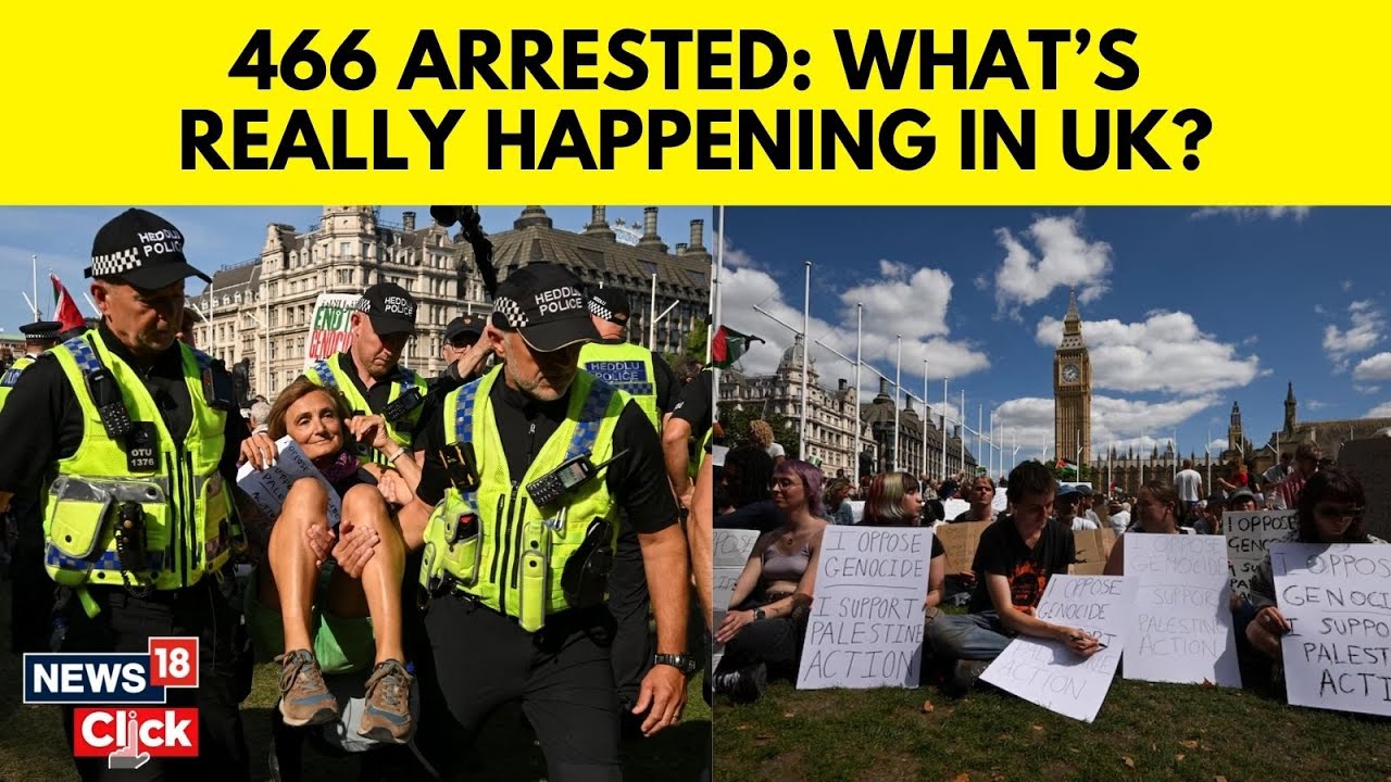 London Police Arrest 466 Protesters Supporting Banned Palestine Action Group | UK News | N18G