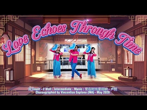 Love Echoes Through Time - Intermediate Line Dance. Demo by Amare Yedij
