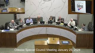 Odessa Special Council Meeting January 29, 2024