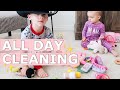 REAL DAY IN THE LIFE OF A MOM | ALL DAY CLEANING | Amanda little