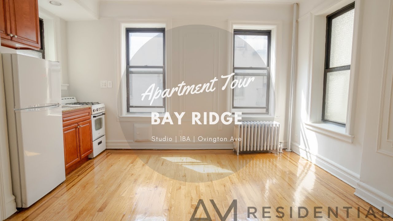 Video Tour Studio Apartment at Ovington Ave, Bay Ridge, Brooklyn