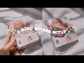 🌈 setting up a new mini binder | a3 ring binder from shopee💖