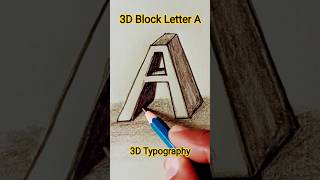 Bold Block Letter A Design In Stunning 3D Perspective
