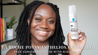 LA ROCHE POSAY ANTHELIOS UV CORRECT FACE SUNSCREEN SPF 70 WITH NIACINAMIDE | OILY GIRL FRIENDLY? by benenon 1,652 views 9 months ago 8 minutes, 21 seconds