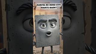 Slab Mein Sariya Ko Bend Karke Kyu Lagate Hain? 😲#shots #civilengineering #bentupbar #rrbje #steel
