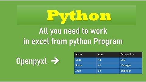 Openpyxl Module in python working with .xlsx file