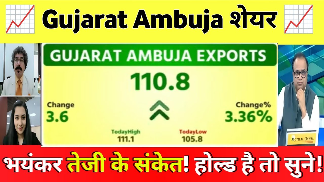 Gujarat ambuja export share | gujarat ambuja exports share latest news, Analysis 30 November 2025